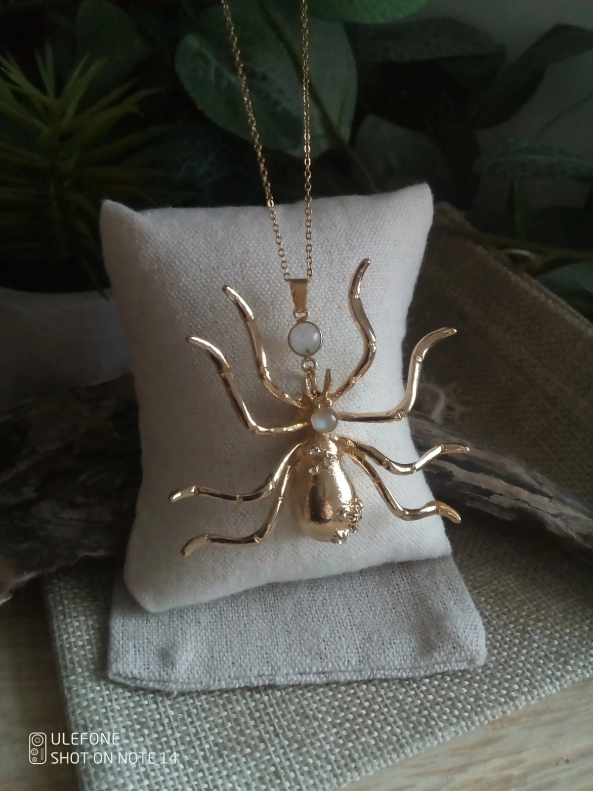Collier araignée avec pierres naturelles semi précieuses – photo 4